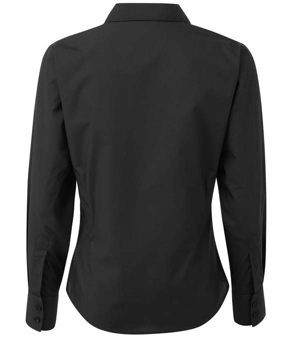 Premier Ladies Long Sleeve Poplin Blouse